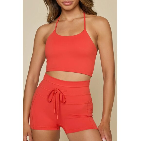 POPFLEX CAYENNE SET - Pirouette Skort, Plie Corset Crop, Flexy Crop Top NWT - Picture 8 of 16